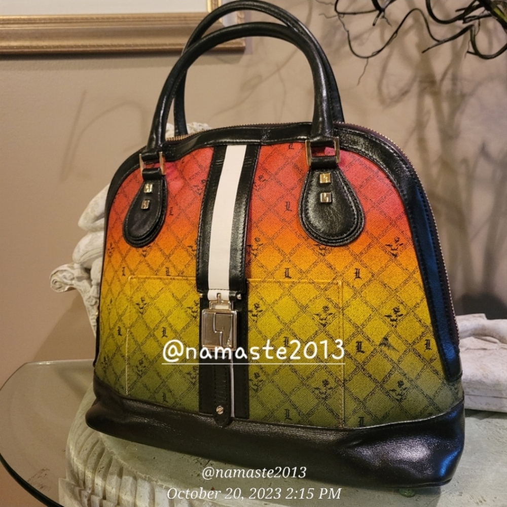L.A.M.B. by Gwen Stefani Montego Rasta Ombre Handbag Luxury Designer Bag #608 - Picture 6 of 16